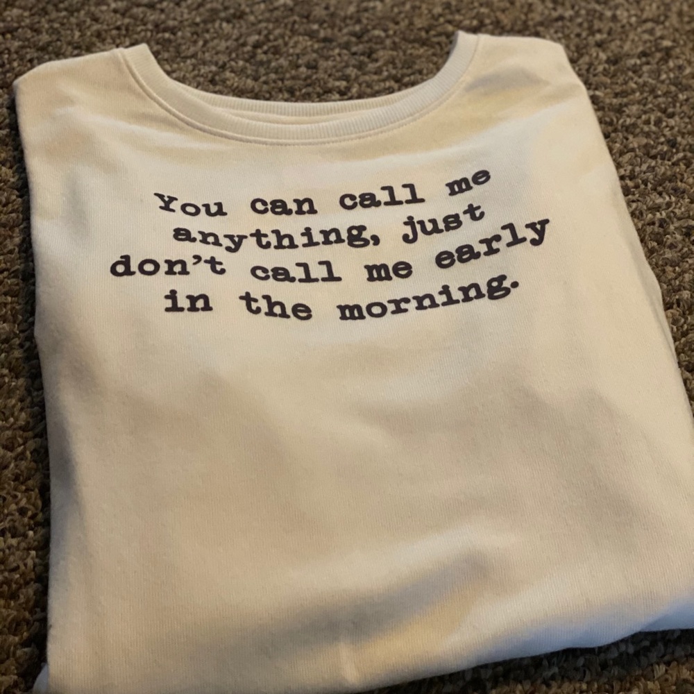 Cozy lite weight sweater.